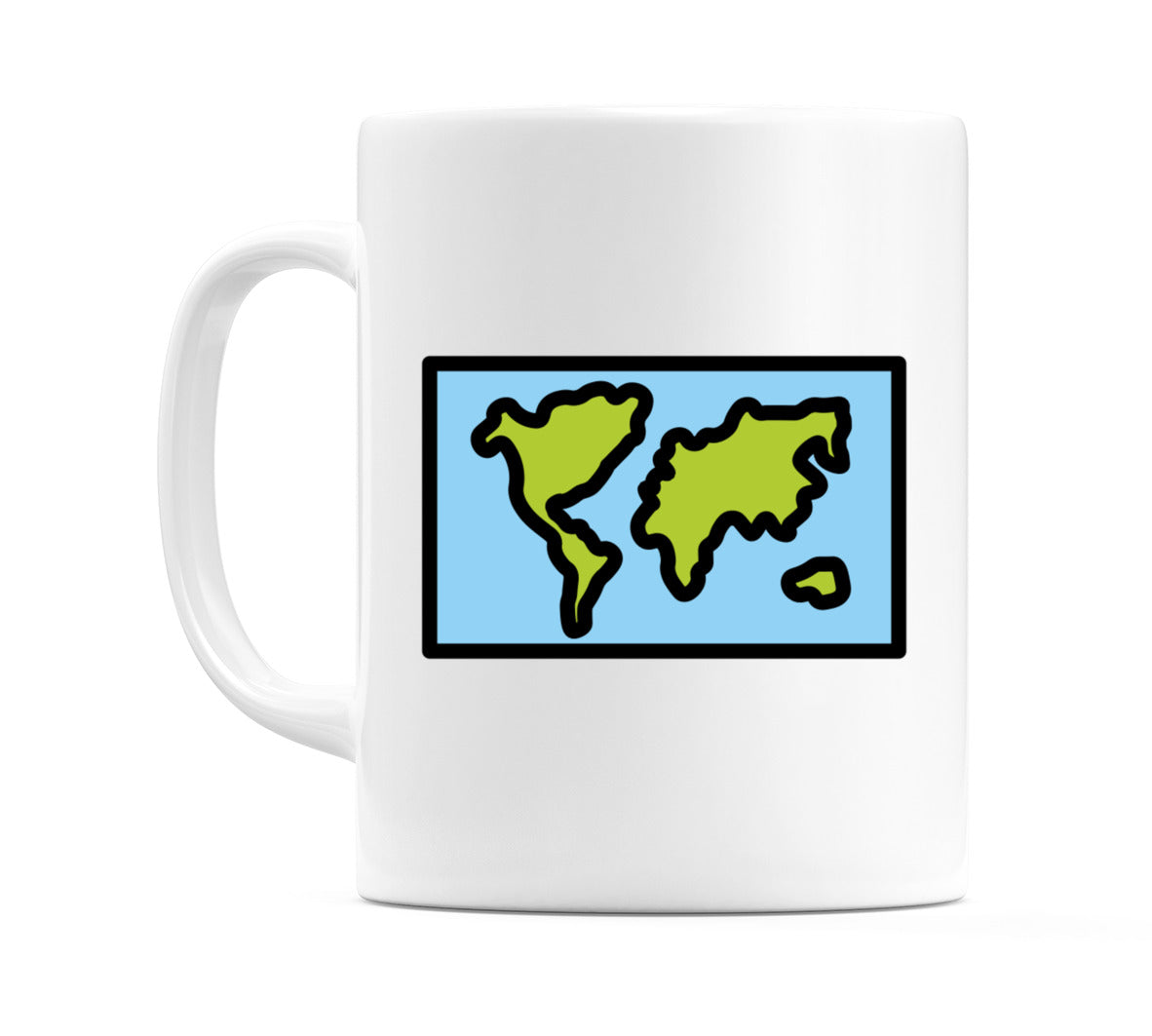 World Map Emoji Mug