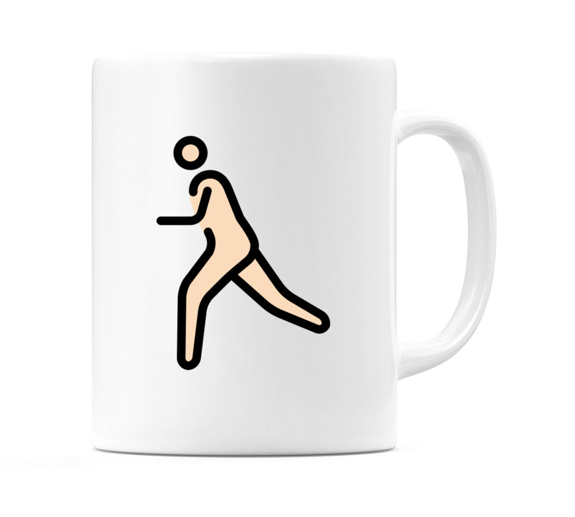 Male Running: Light Skin Tone Emoji Mug