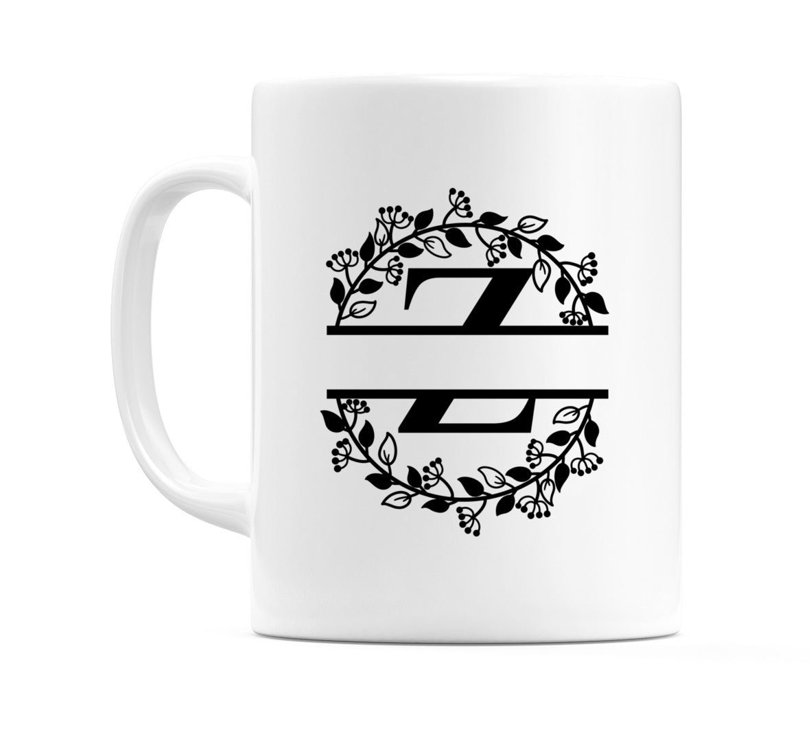 Letter Z Split Monogram Mug