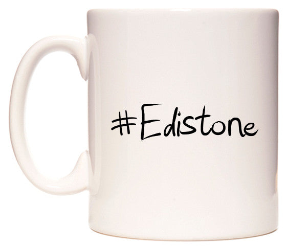 This mug features #Edistone