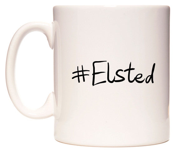 This mug features #Elsted