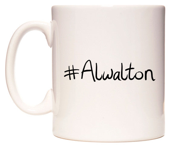 This mug features #Alwalton