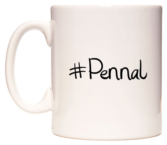 This mug features #Pennal