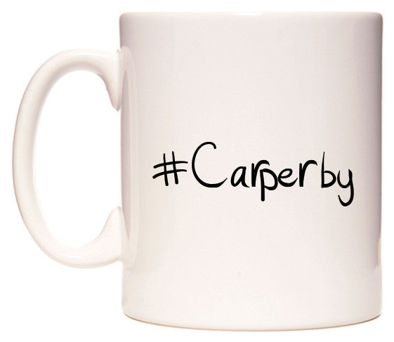 This mug features #Carperby