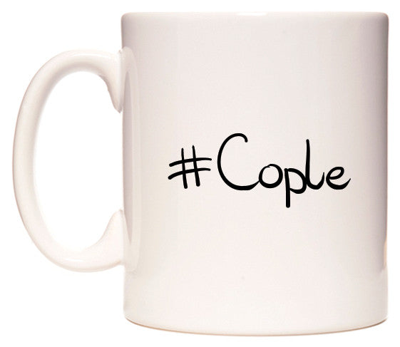 This mug features #Cople