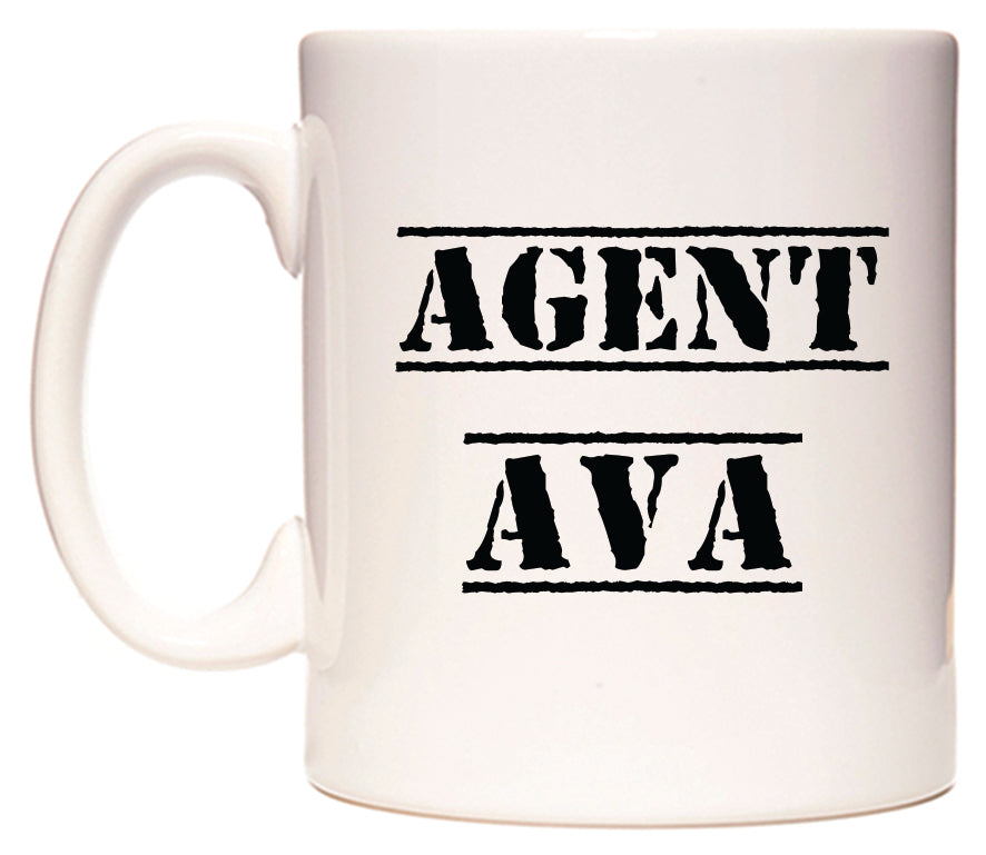 This mug features Agent Ava
