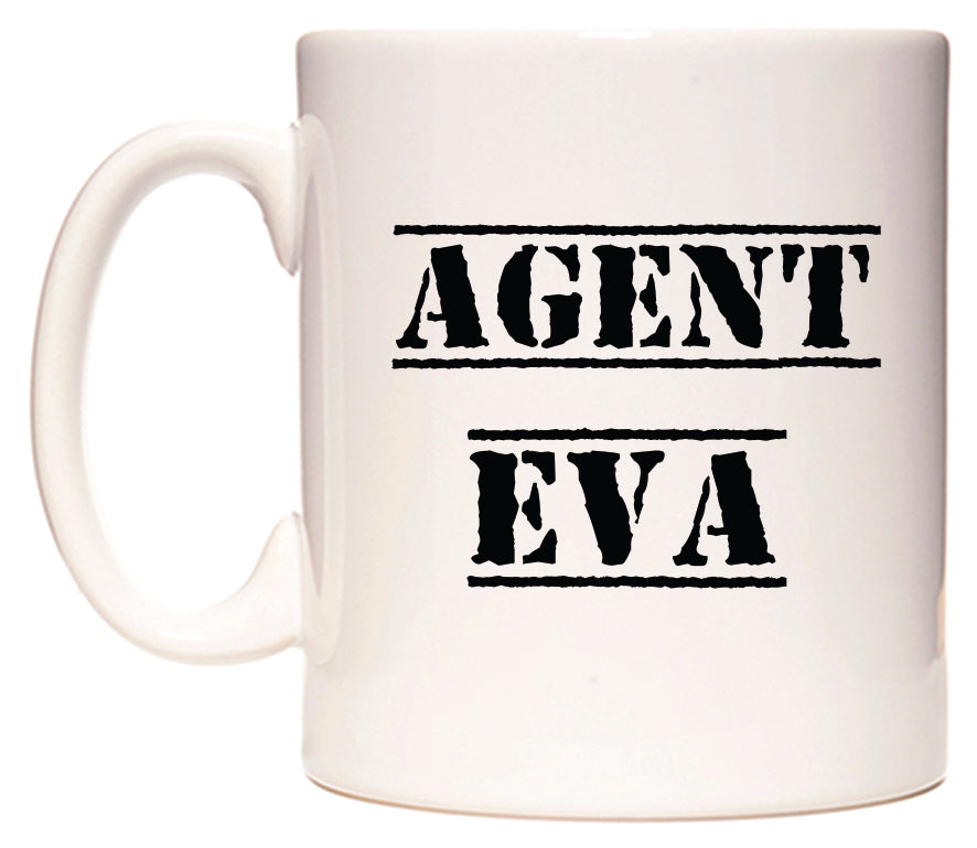 This mug features Agent Eva