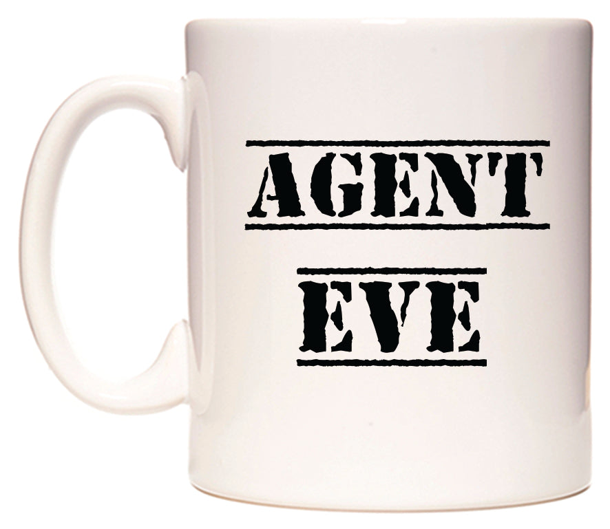 This mug features Agent Eve
