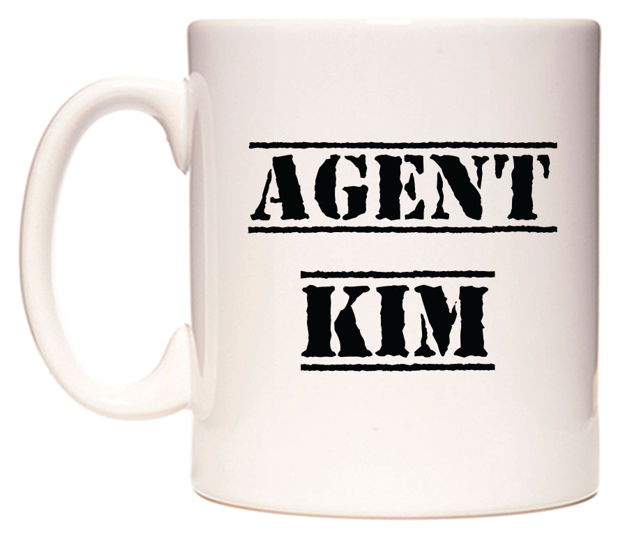 This mug features Agent Kim