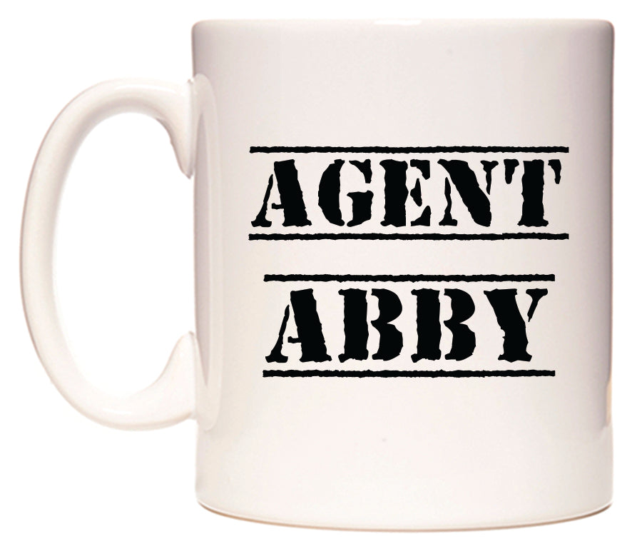 This mug features Agent Abby