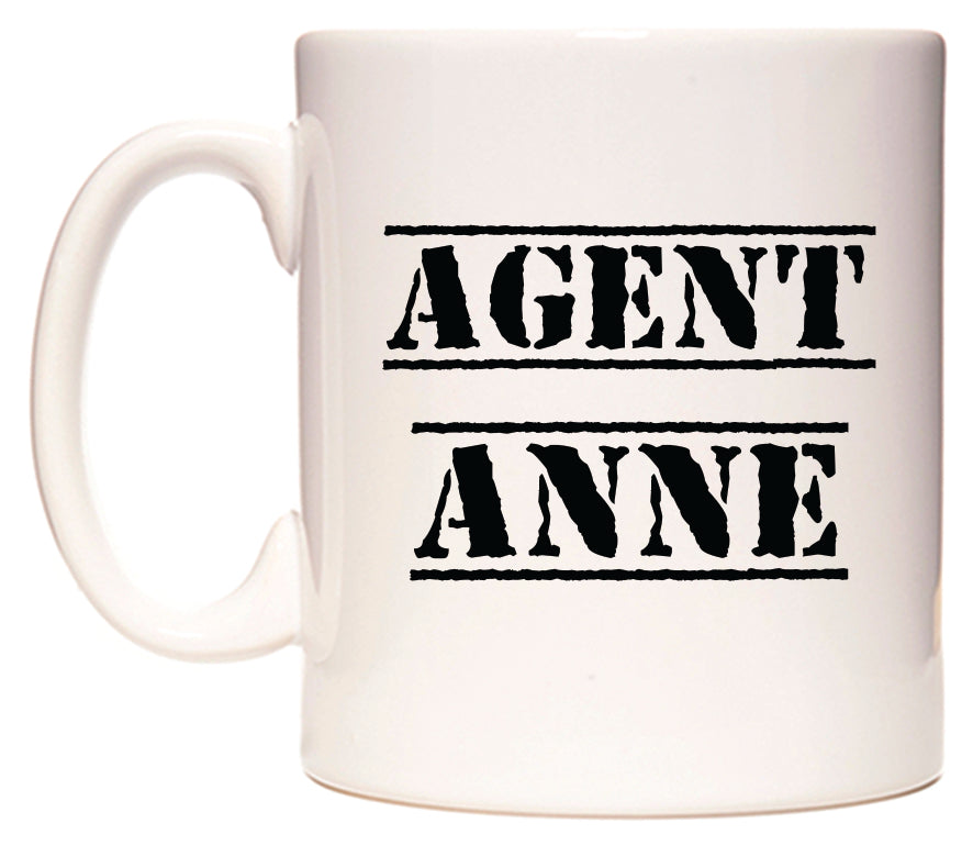 This mug features Agent Anne