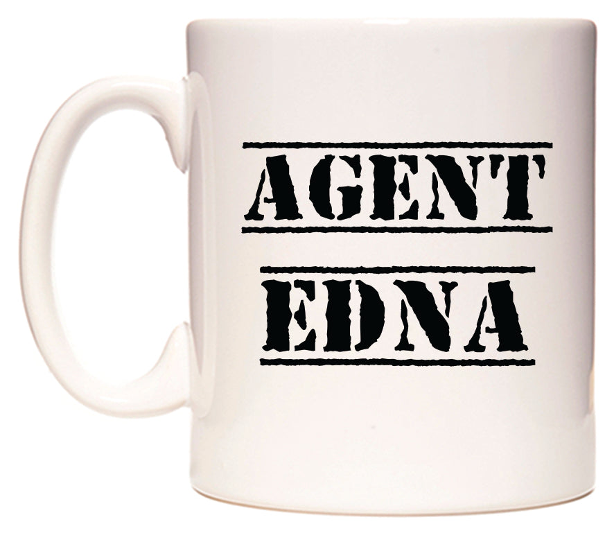 This mug features Agent Edna