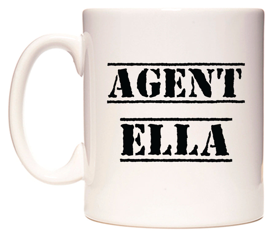 This mug features Agent Ella