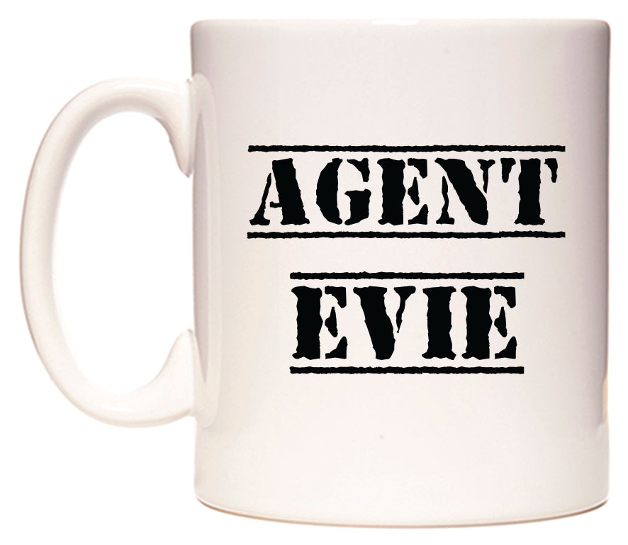 This mug features Agent Evie