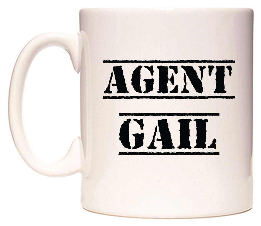 This mug features Agent Gail