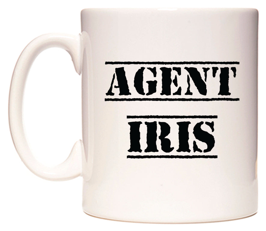 This mug features Agent Iris