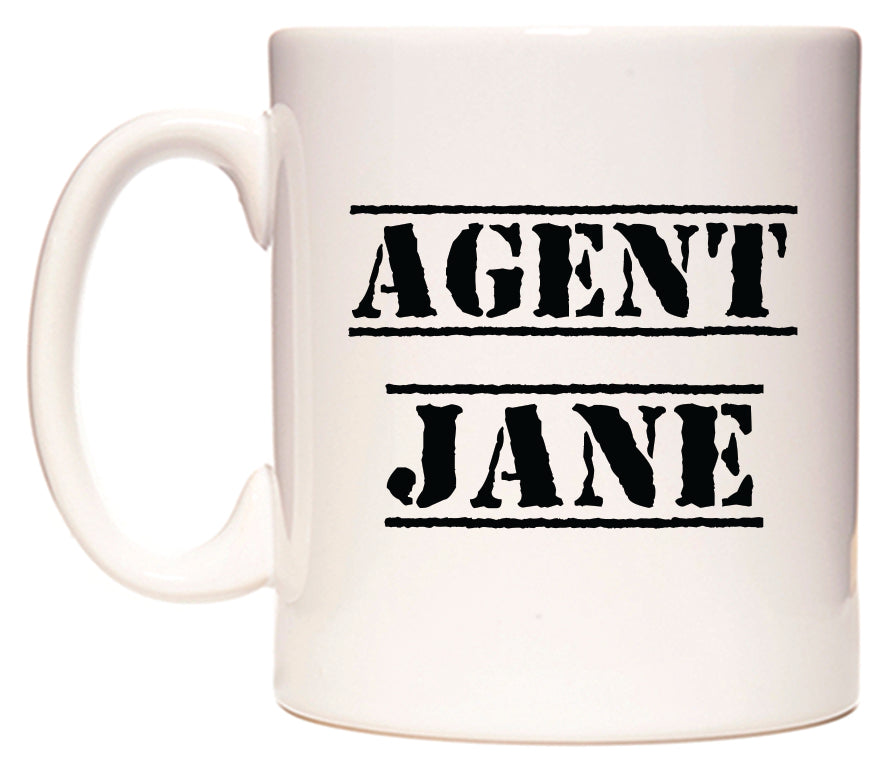 This mug features Agent Jane