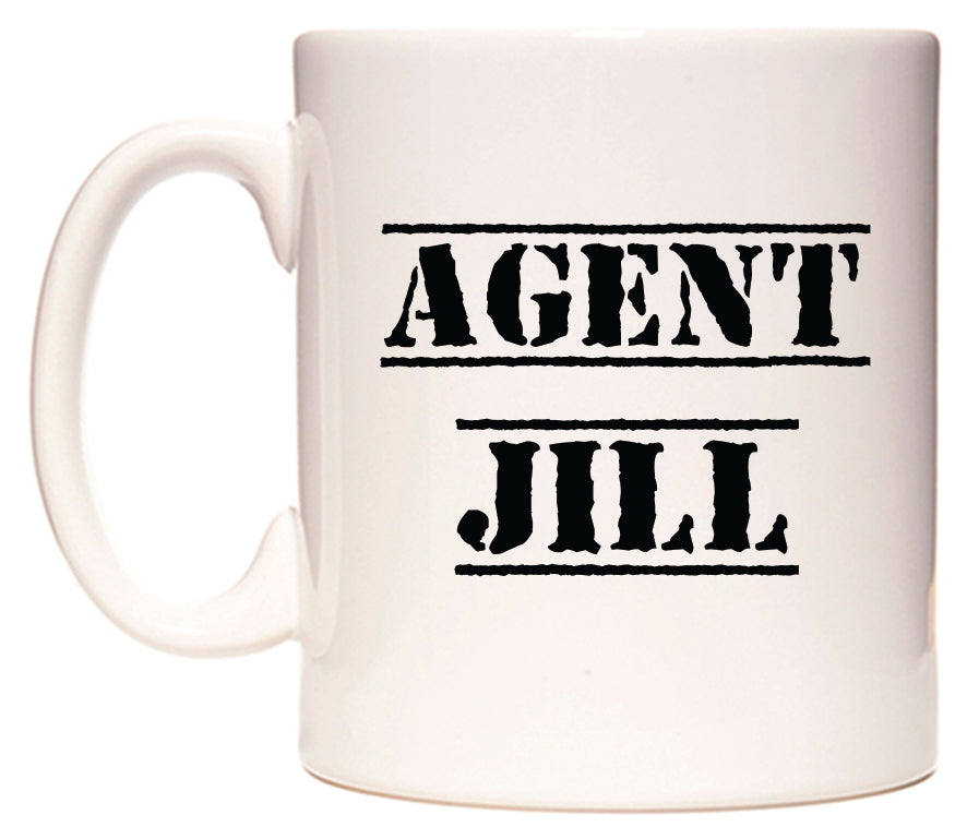 This mug features Agent Jill
