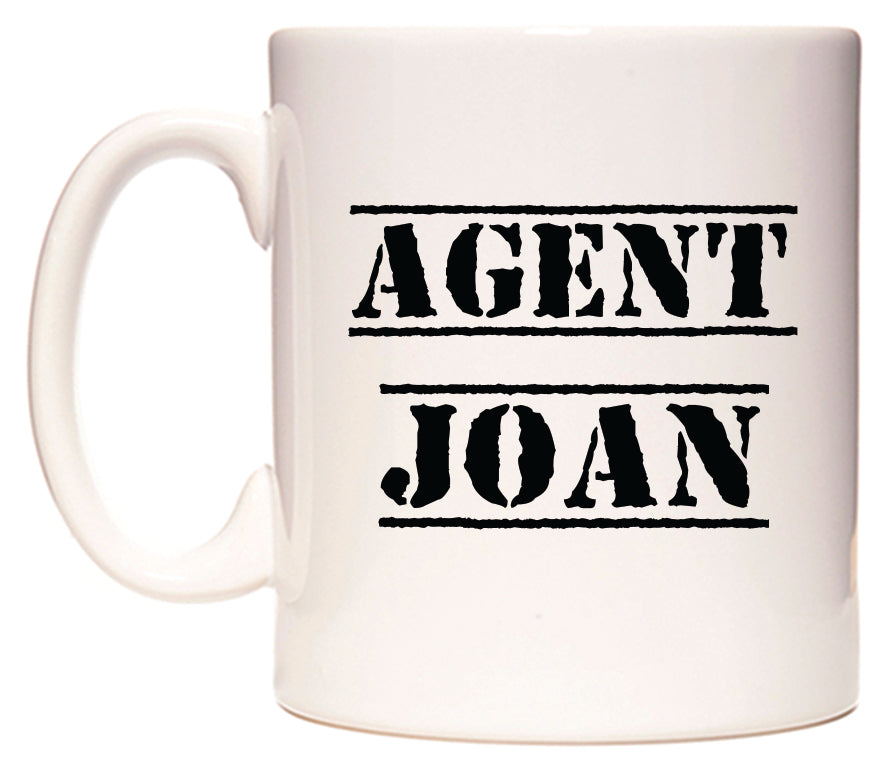 This mug features Agent Joan