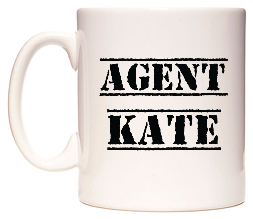 This mug features Agent Kate