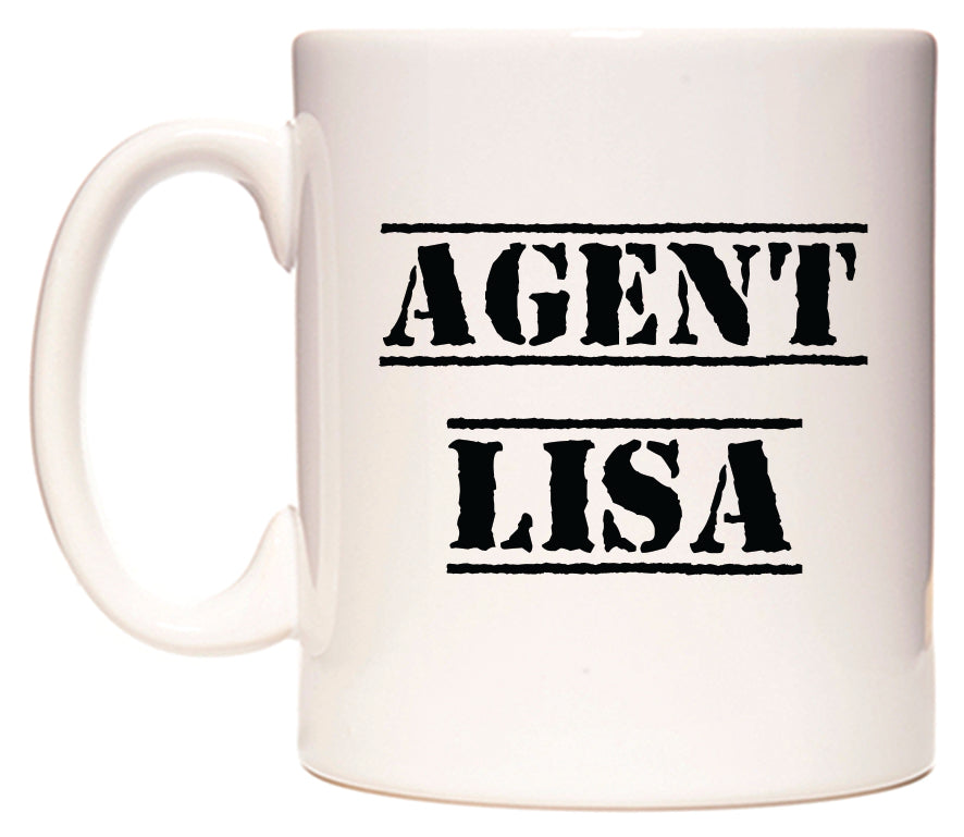 This mug features Agent Lisa
