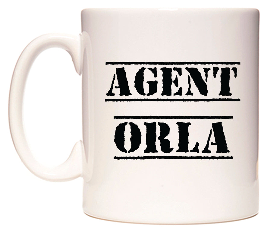 This mug features Agent Orla