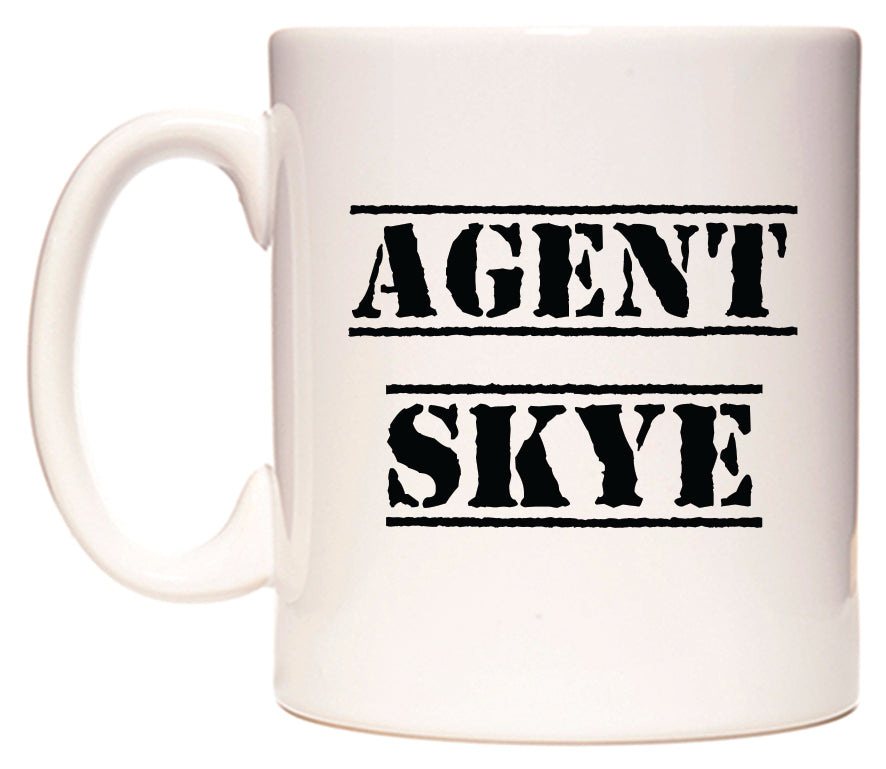 This mug features Agent Skye