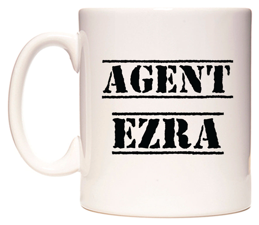 This mug features Agent Ezra