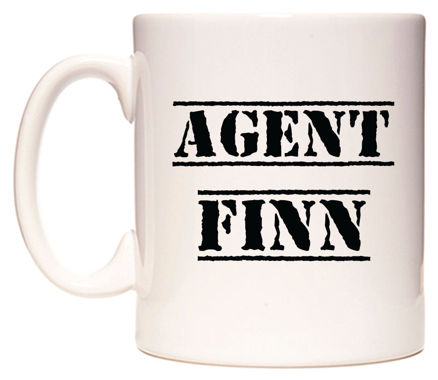 This mug features Agent Finn
