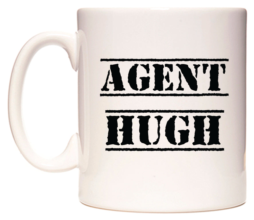This mug features Agent Hugh