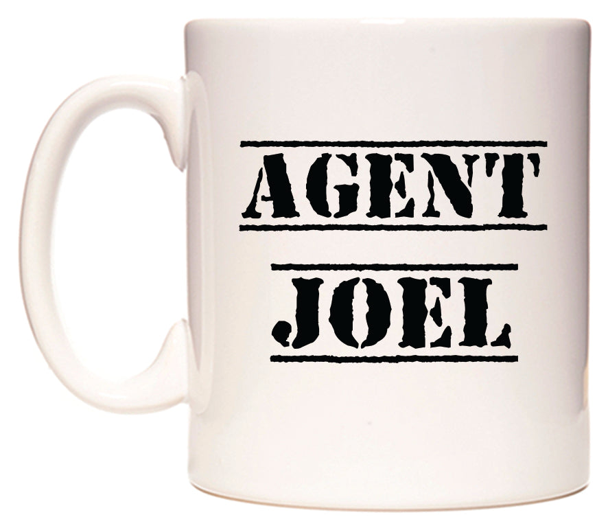 This mug features Agent Joel