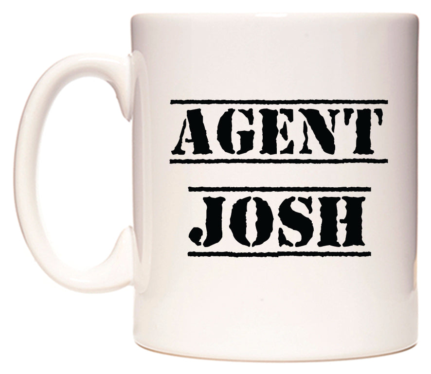 This mug features Agent Josh