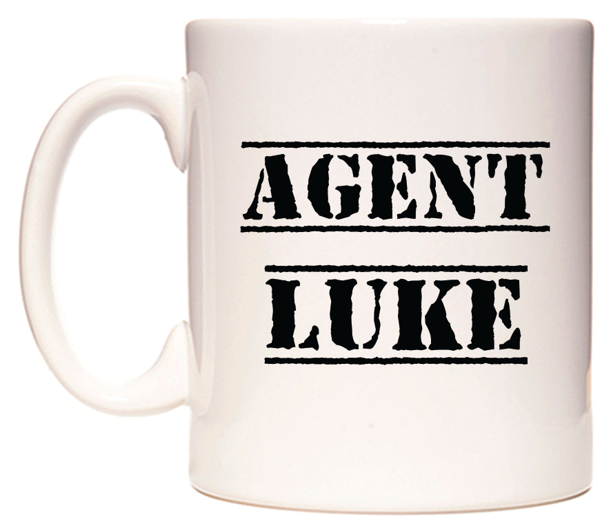 This mug features Agent Luke