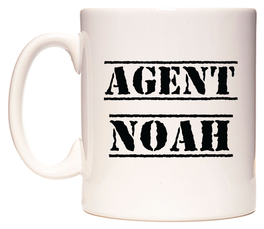 This mug features Agent Noah