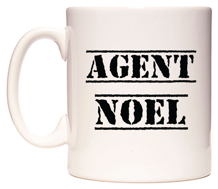 This mug features Agent Noel