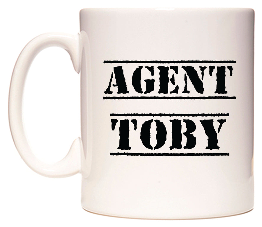 This mug features Agent Toby