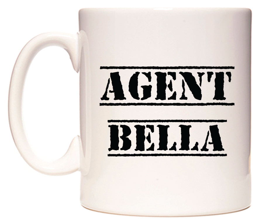 This mug features Agent Bella