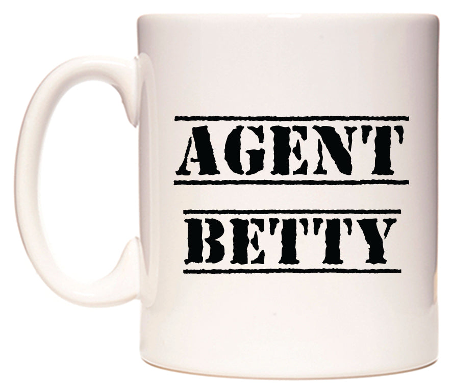 This mug features Agent Betty