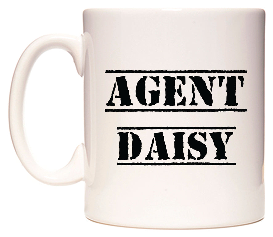 This mug features Agent Daisy