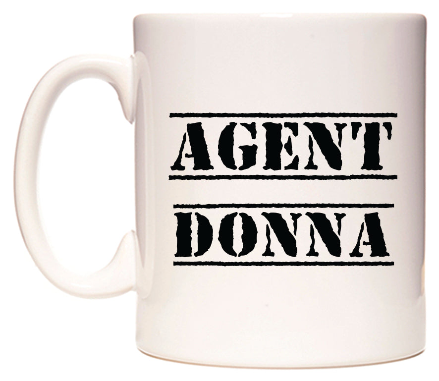 This mug features Agent Donna