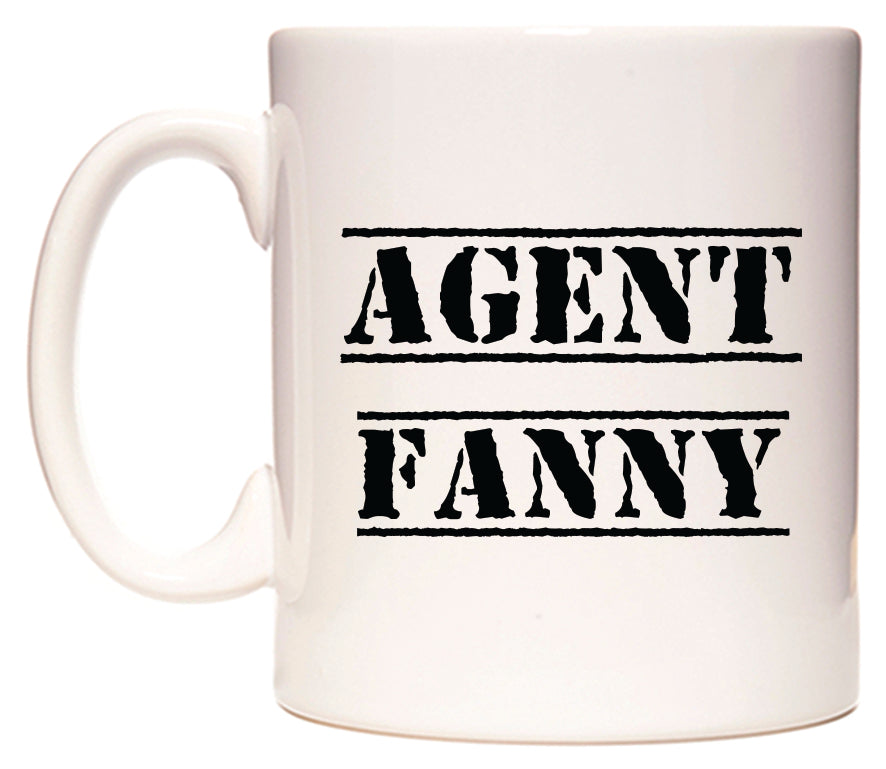 This mug features Agent Fanny