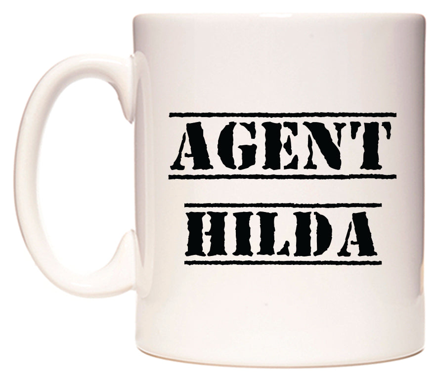This mug features Agent Hilda