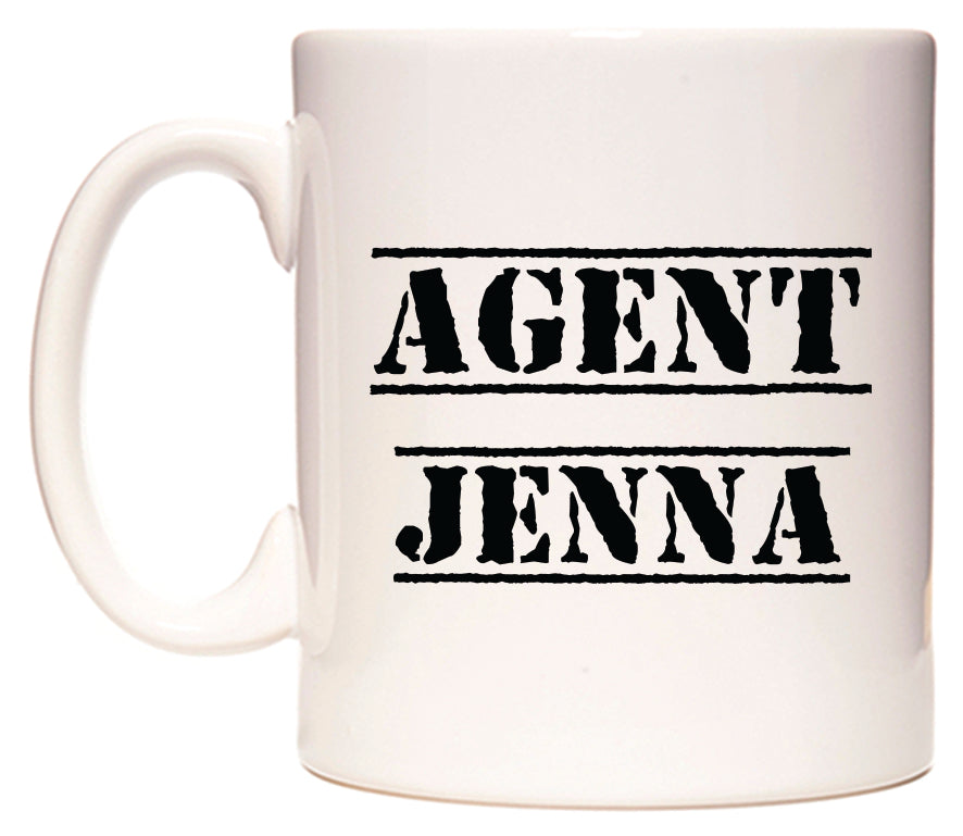 This mug features Agent Jenna