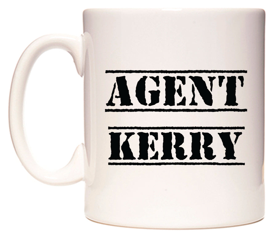 This mug features Agent Kerry
