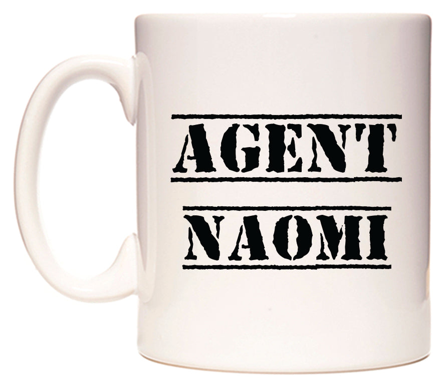 This mug features Agent Naomi