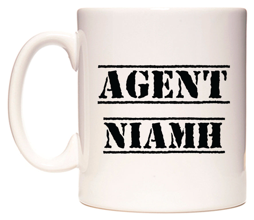 This mug features Agent Niamh