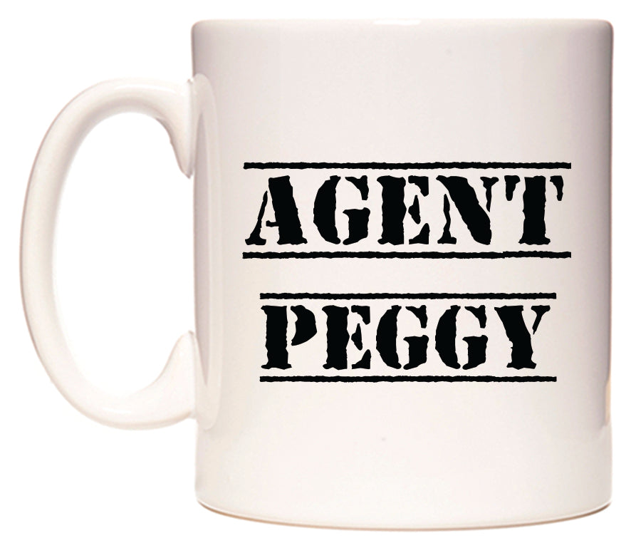 This mug features Agent Peggy