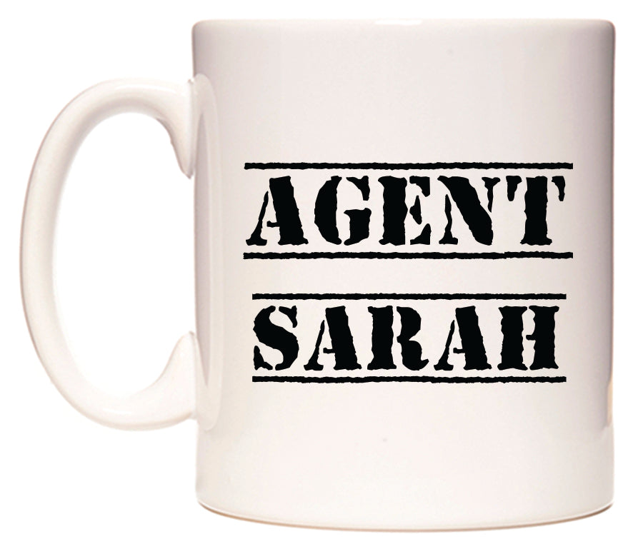 This mug features Agent Sarah