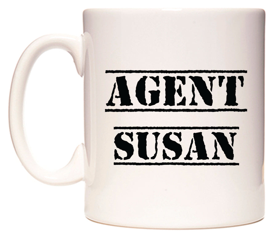 This mug features Agent Susan
