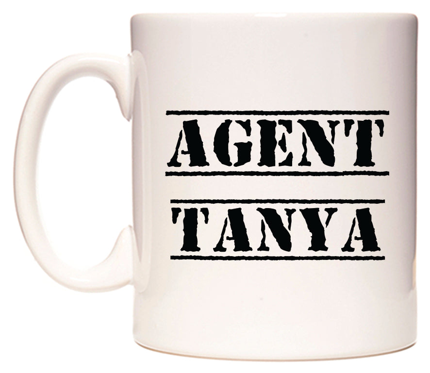 This mug features Agent Tanya